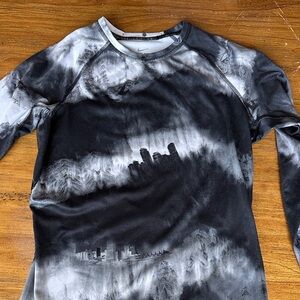 NIKE PRO COMBAT DRI- FIT Urban Skyline Black and Gray Shirt